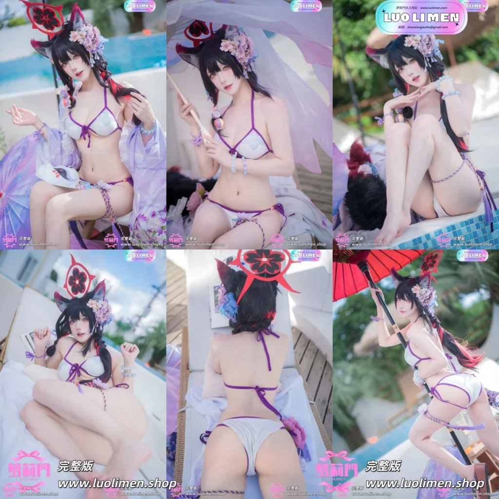 阿包也是兔娘 NO.107 蔚蓝档案 狐坂若藻 水着 [32P-187MB]-萝莉门 LUOLIMEN